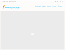 Tablet Screenshot of primaveraclub.it